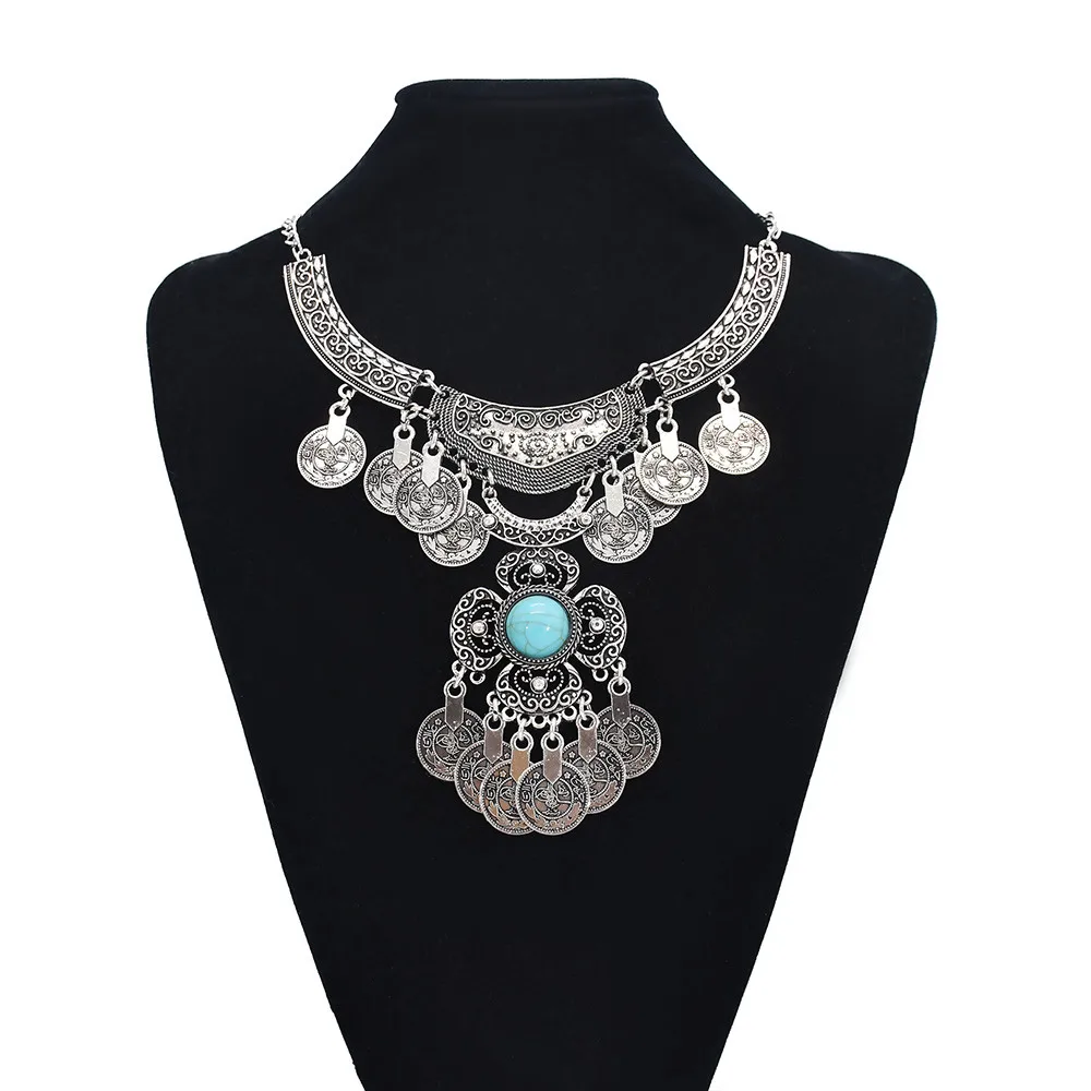 Women Accessories Nepal - Vintage Alloy Hollowed Large Flower Coins