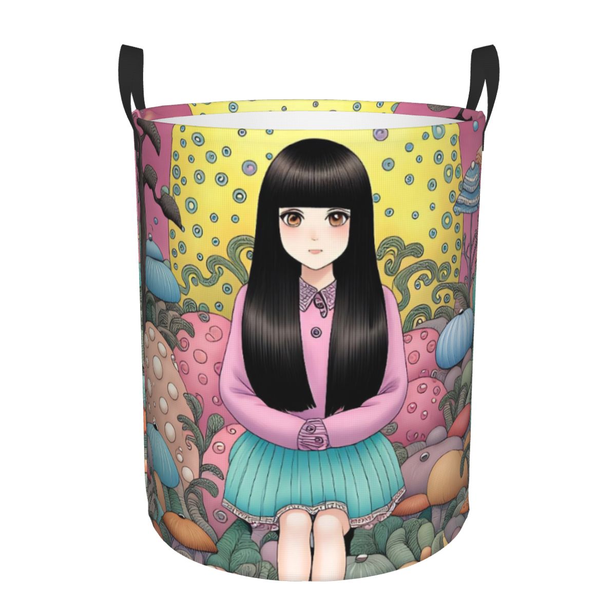 Women Accessories Hamper - Kobashigawa Hanako Junji Ito Laundry Hamper