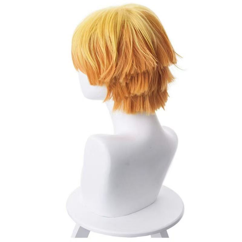 Women'S Yellow Accessories - Yellow Ombre Layered Short Cosplay Wig