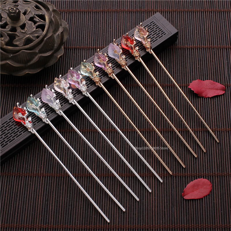 Chinese Style Hanfu Crystal Ha - Hair Fork Stick recension och pris
