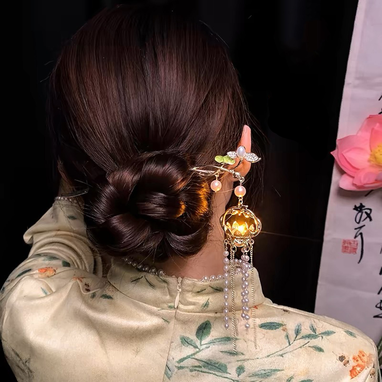 Luminous Flower Hairpin Exquis - Hair Fork Stick recension och pris