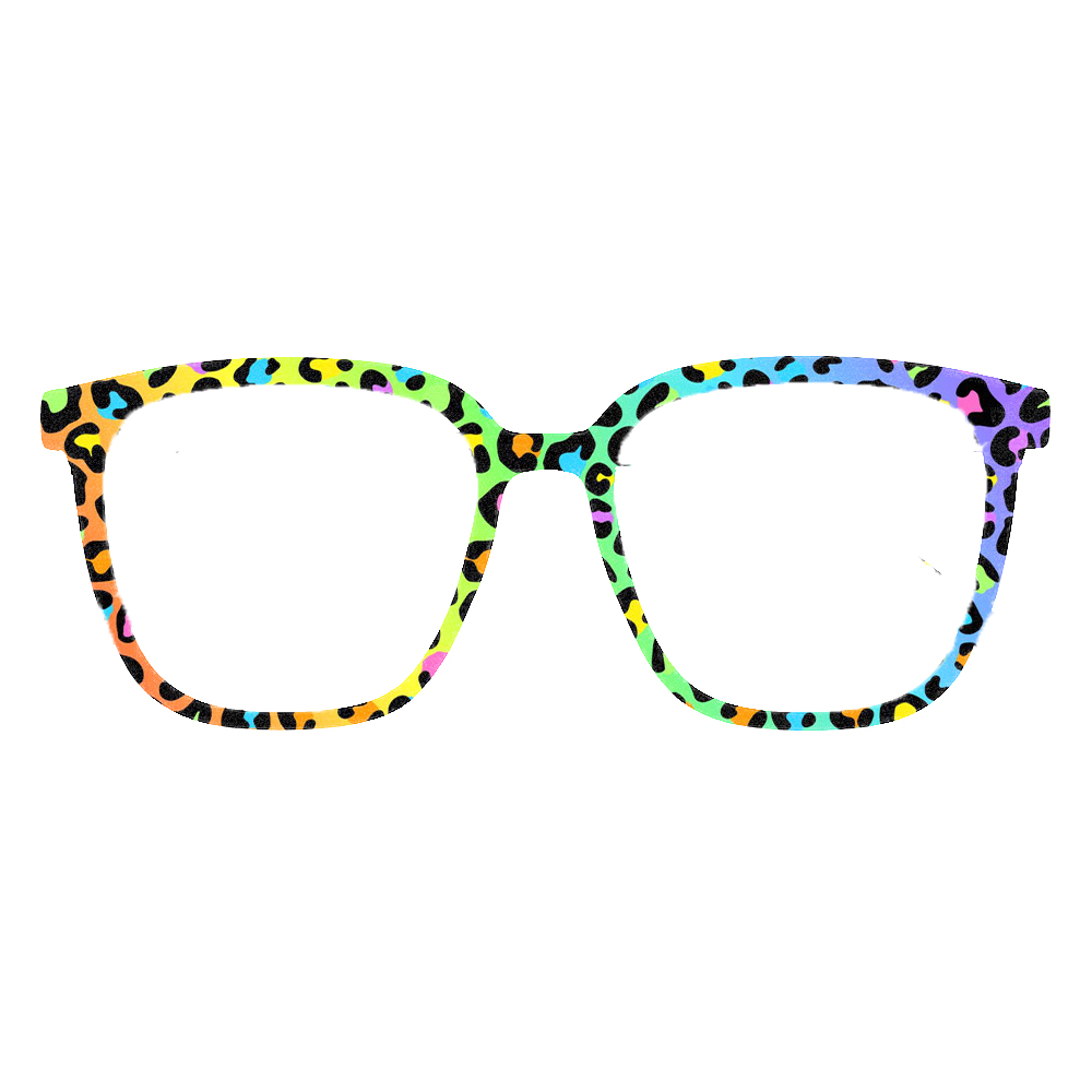 Trendy Rainbow Leopard Print S - Women Accessories Trending recension och pris