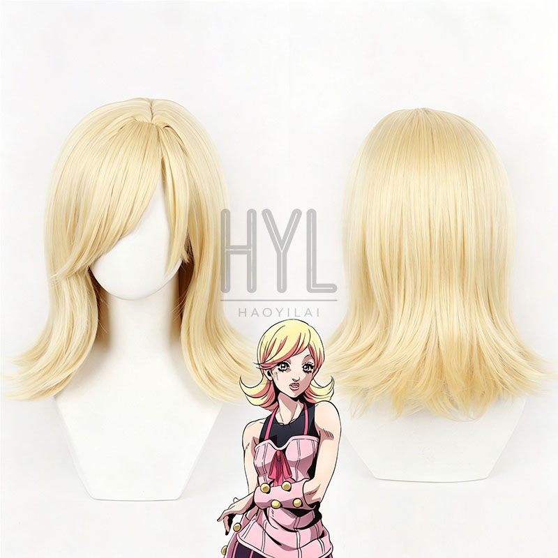 Anime JOJO Lucy Steel Cosplay  - Women'S Yellow Accessories recension och pris
