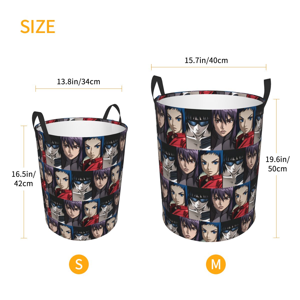 Ghost In The Shell Laundry Ham - Women Accessories Hamper recension och pris