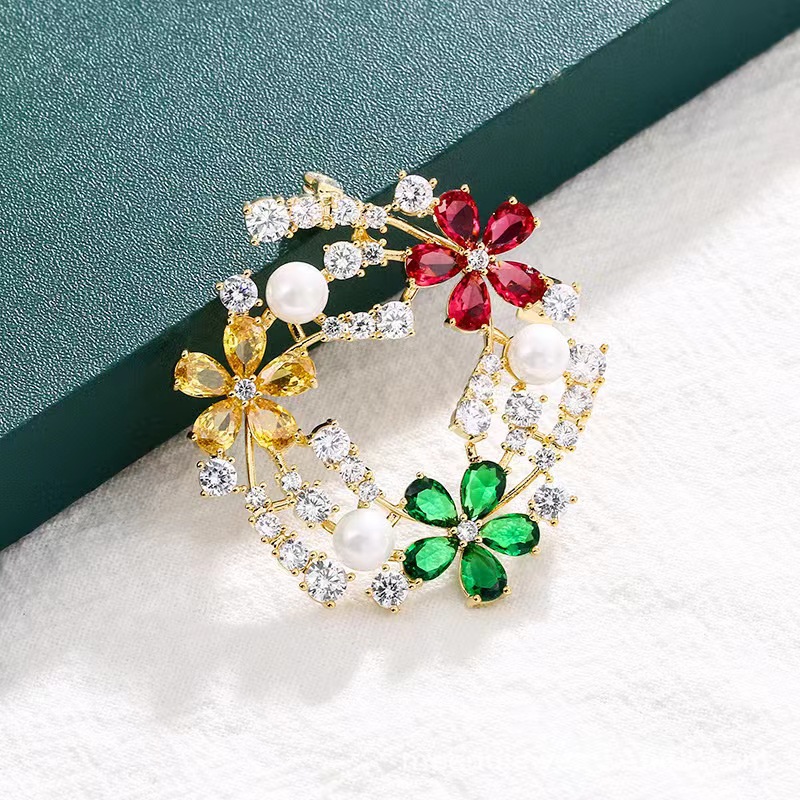 Popular zircon brooch design b - Women'S Accessories Manufacturers recension och pris