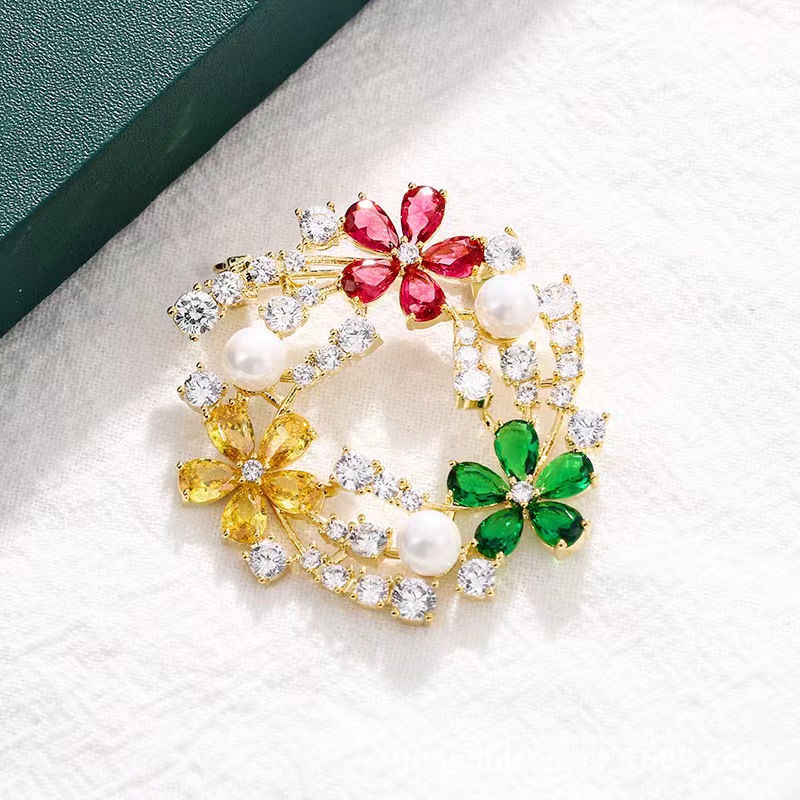 Popular zircon brooch design b - Women'S Accessories Manufacturers recension och pris
