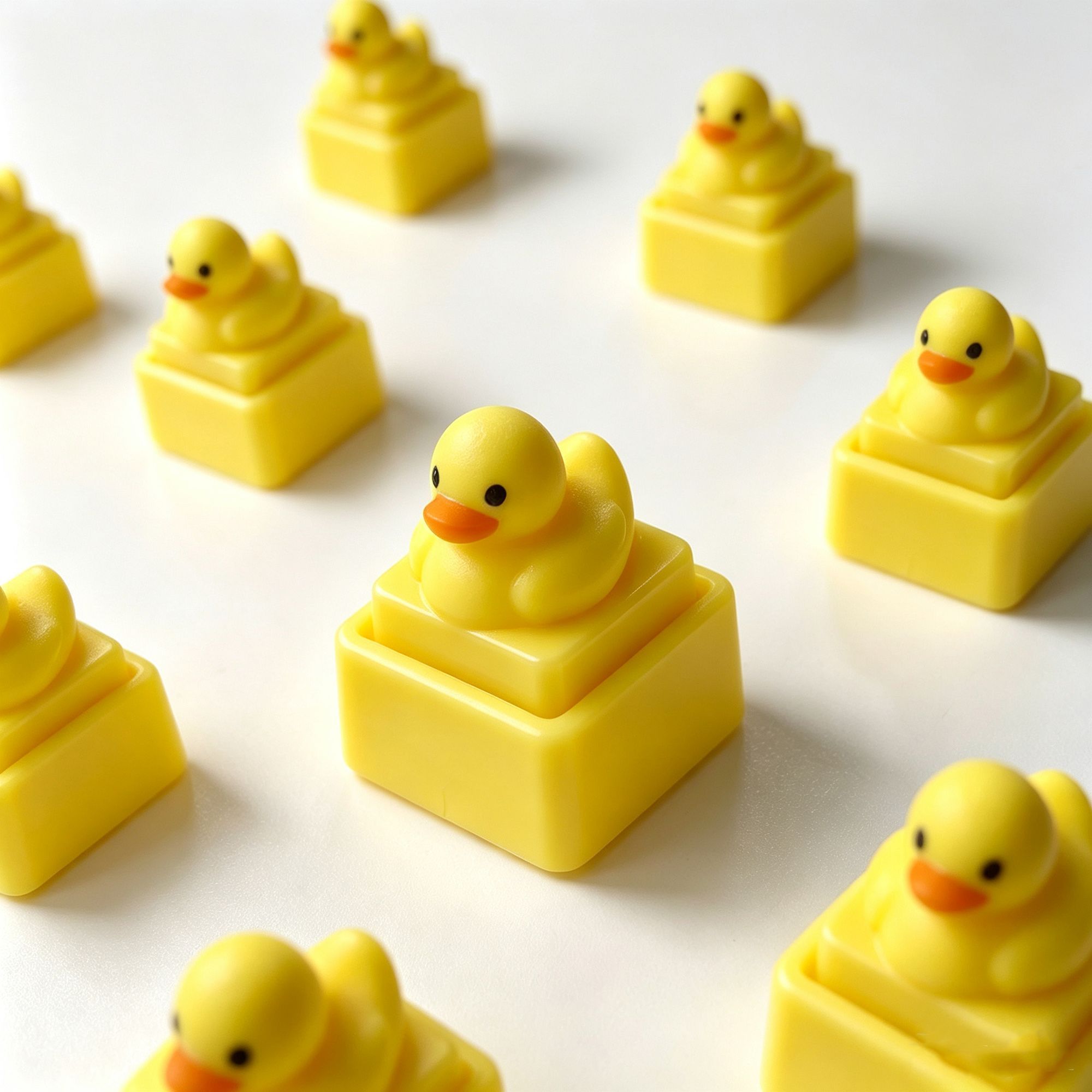Cute Yellow Duck Press Keychai - Women'S Yellow Accessories recension och pris