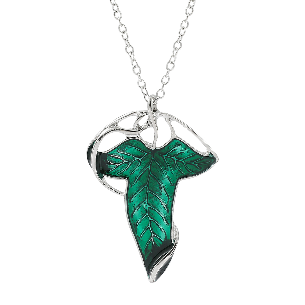Vintage Green Leaf Pendant Nec - Women Accessories Trending recension och pris