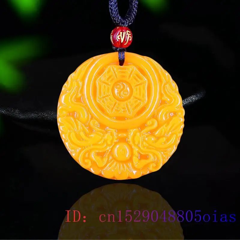 Yellow Jade Dragon Pendant Gif - Women'S Yellow Accessories recension och pris