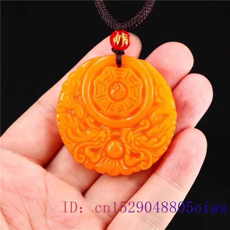 Yellow Jade Dragon Pendant Gif - Women'S Yellow Accessories recension och pris