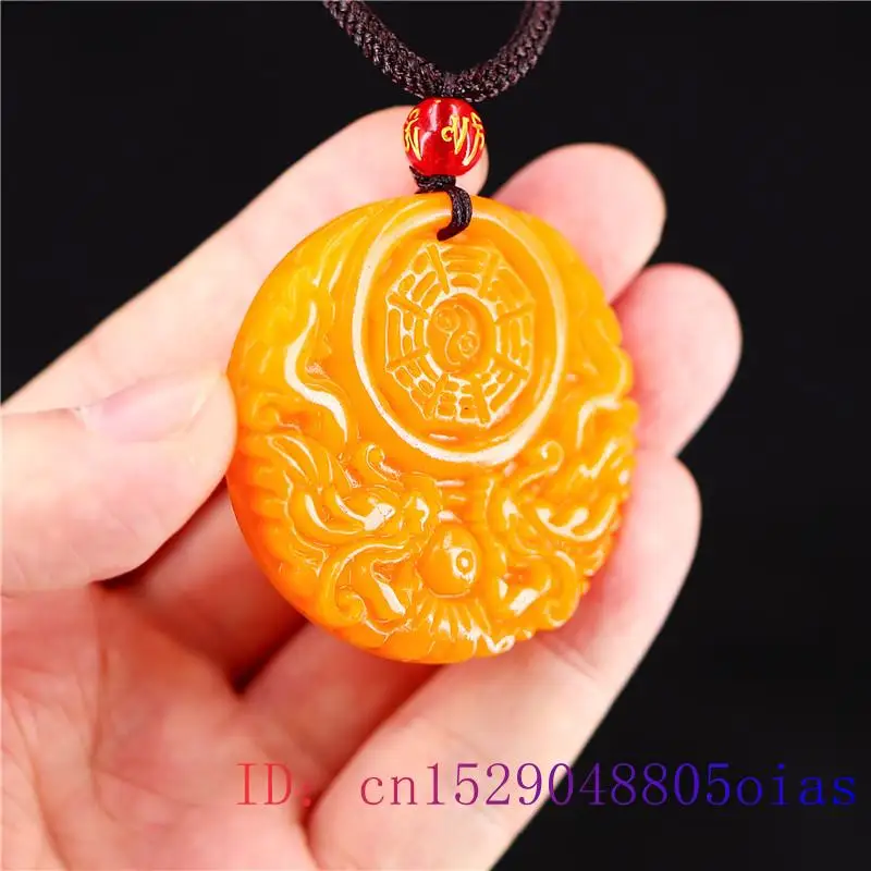 Yellow Jade Dragon Pendant Gif - Women'S Yellow Accessories recension och pris