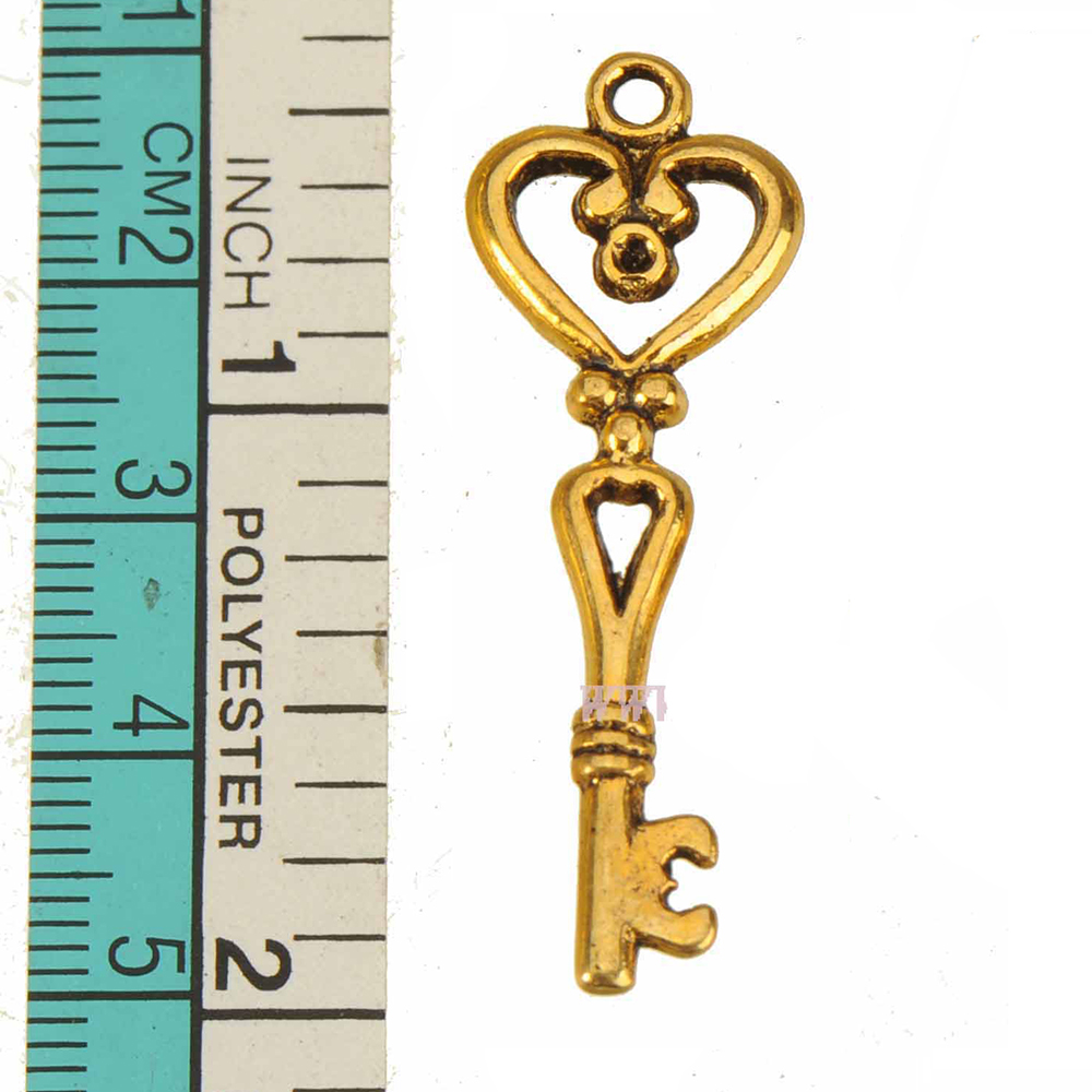 40pcs Gold Keys Charms Pendant - Women'S Accessories Manufacturers recension och pris
