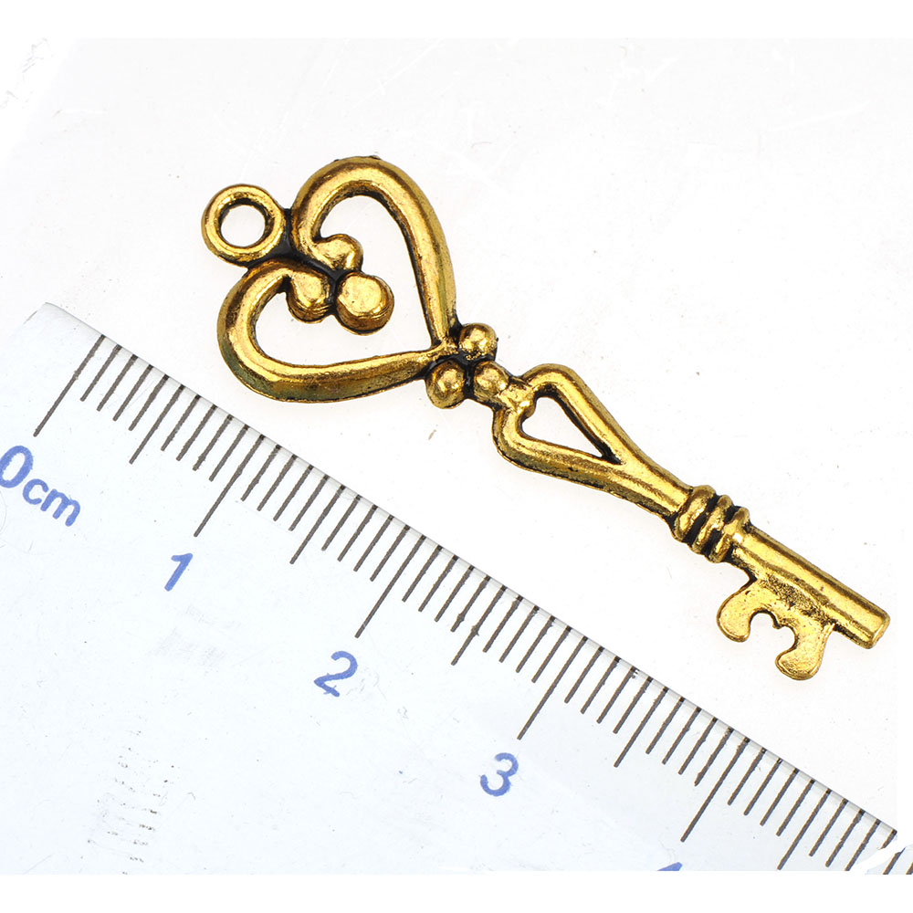 40pcs Gold Keys Charms Pendant - Women'S Accessories Manufacturers recension och pris