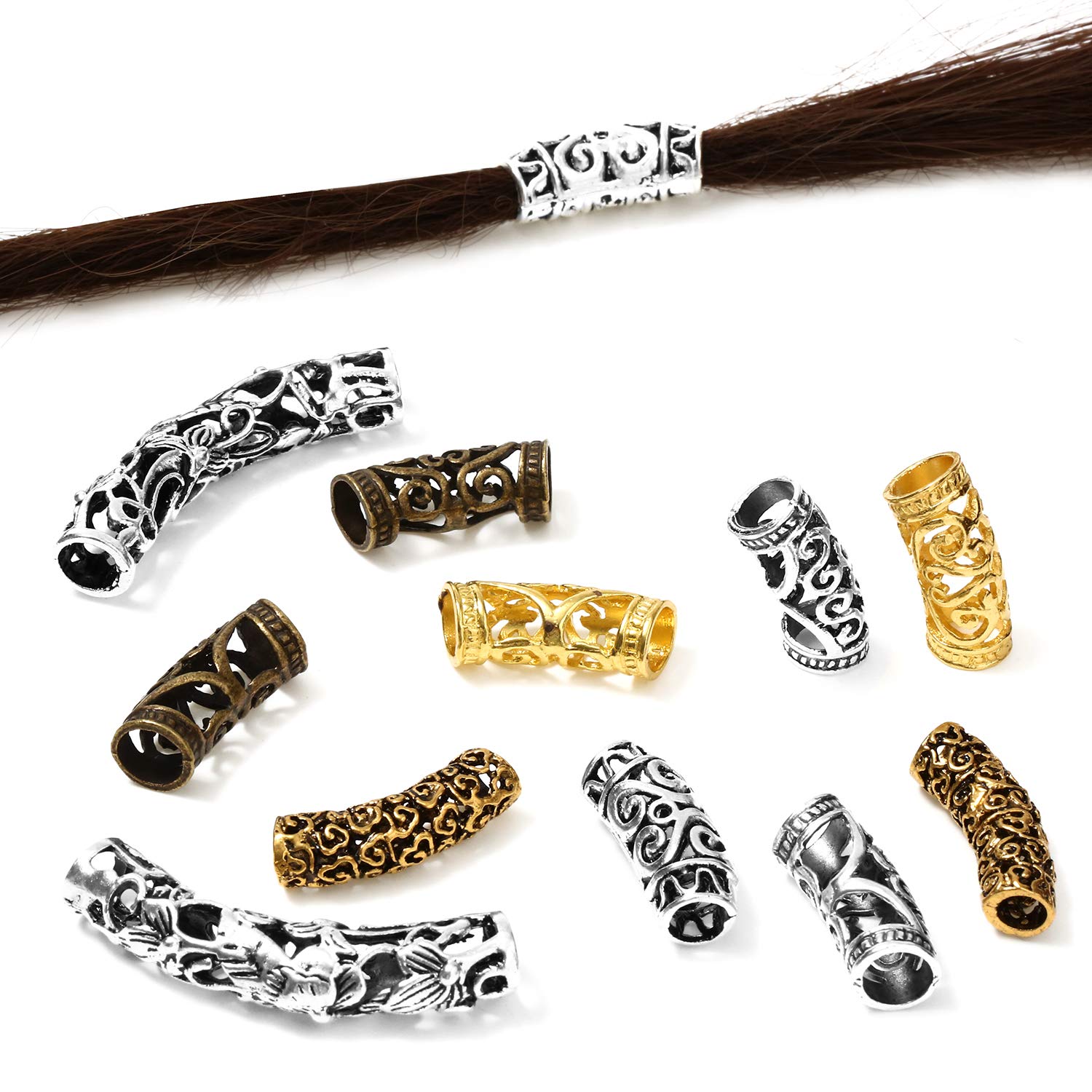 5Pcs/Bag Loc Jewelry for Hair  - Women'S African Accessories recension och pris