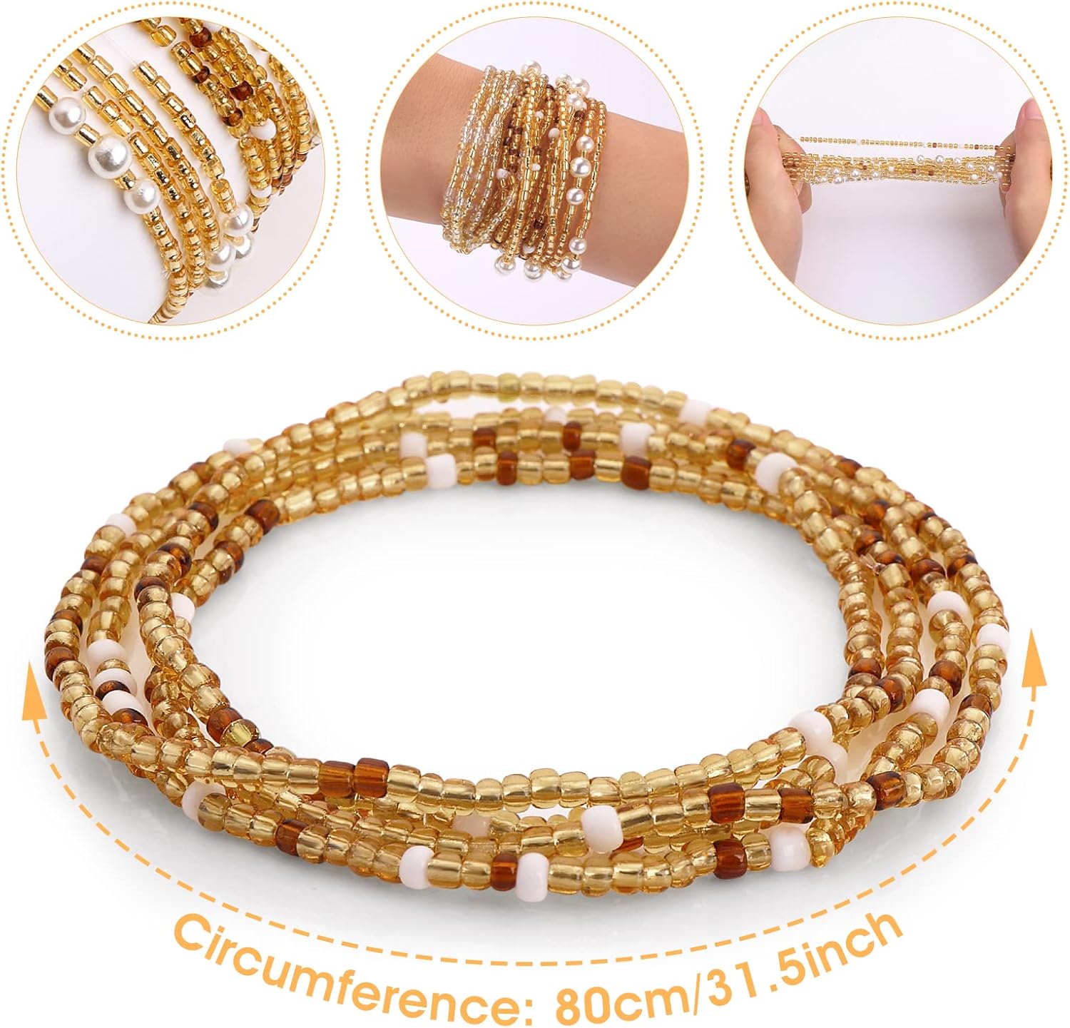 Waist Beads for Women Belly Be - Women'S African Accessories recension och pris