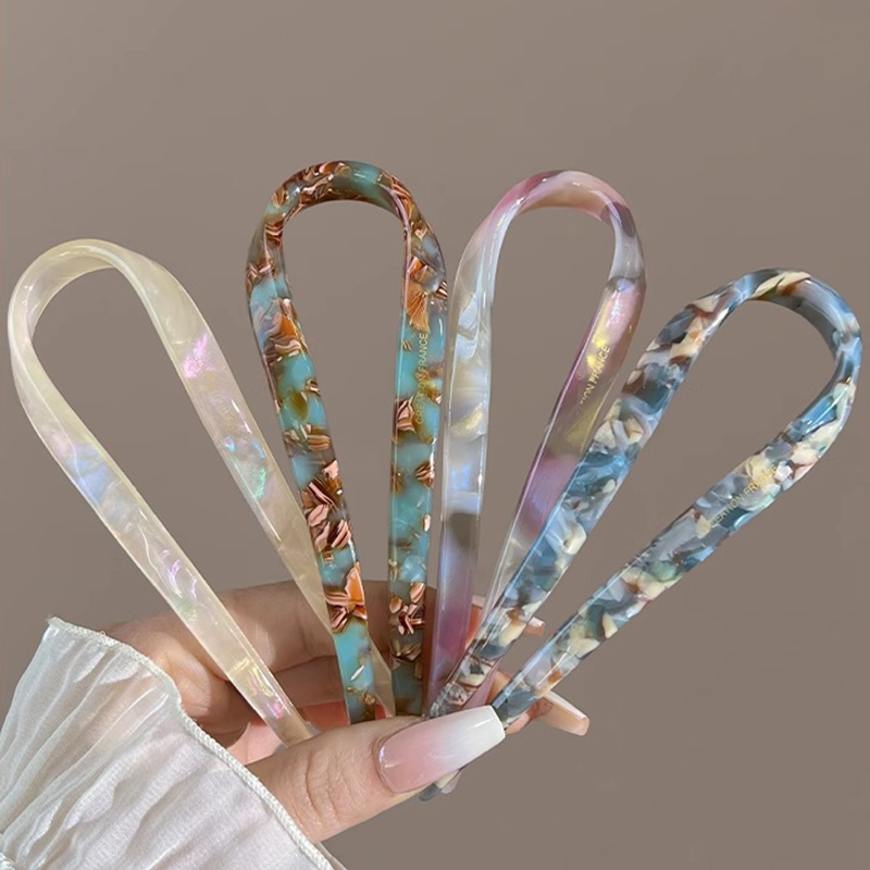 U-Shaped Hair Sticks Acetate A - Women Accessories Trending recension och pris