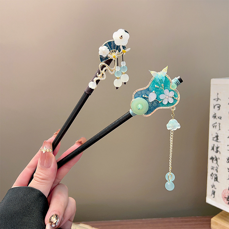 Classic Tassel Hair Stick Blac - Hair Fork Stick recension och pris