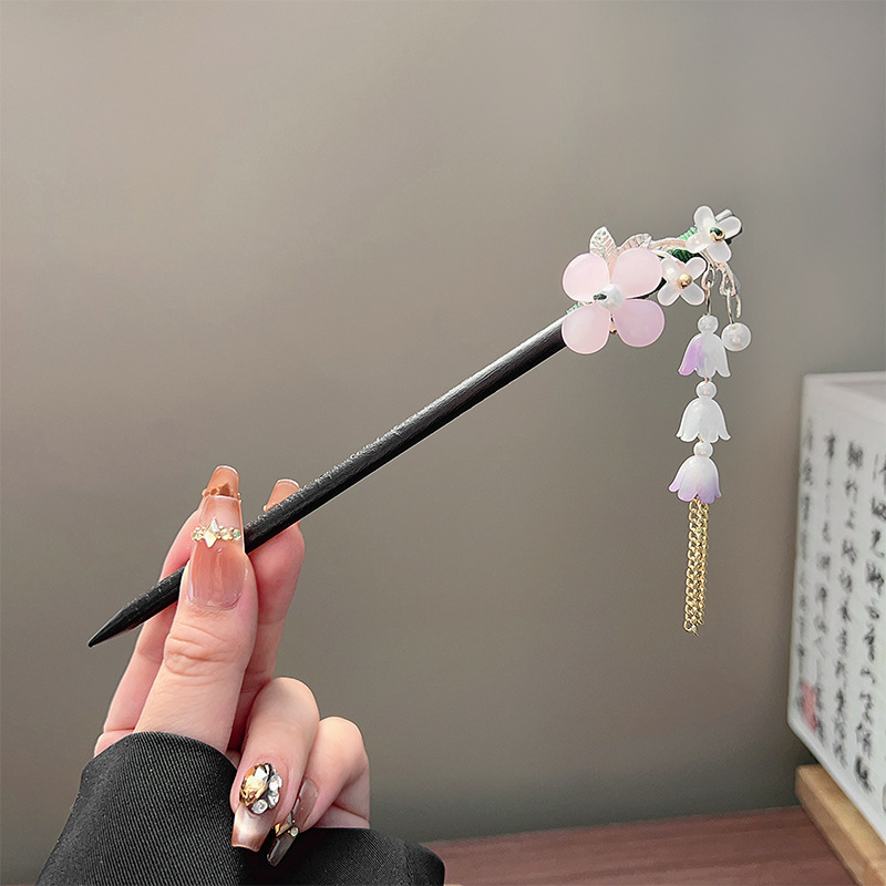 Classic Tassel Hair Stick Blac - Hair Fork Stick recension och pris