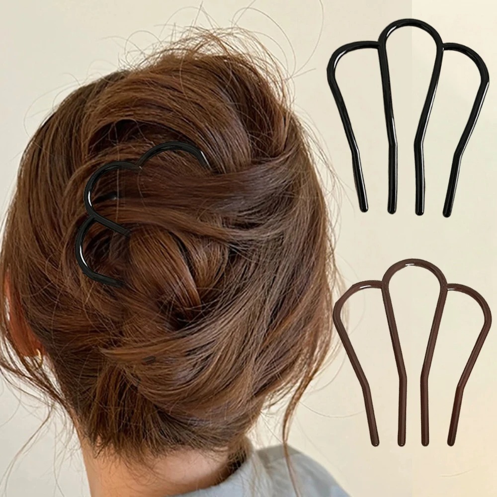 Elegant Soft Acrylic U-Shape H - Hair Fork Stick recension och pris