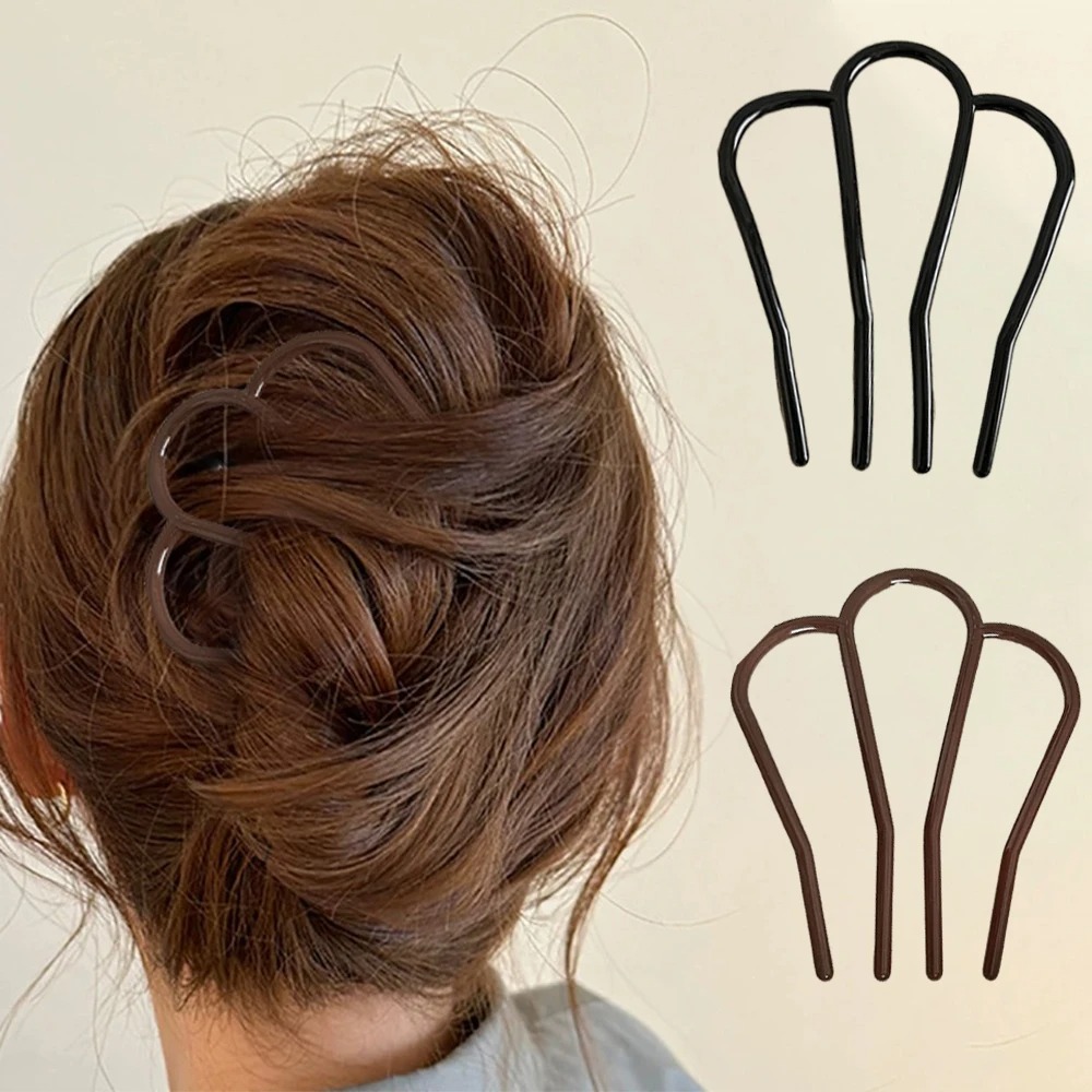 Elegant Soft Acrylic U-Shape H - Hair Fork Stick recension och pris