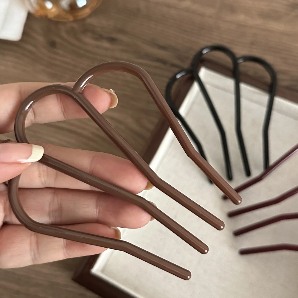 Elegant Soft Acrylic U-Shape H - Hair Fork Stick recension och pris