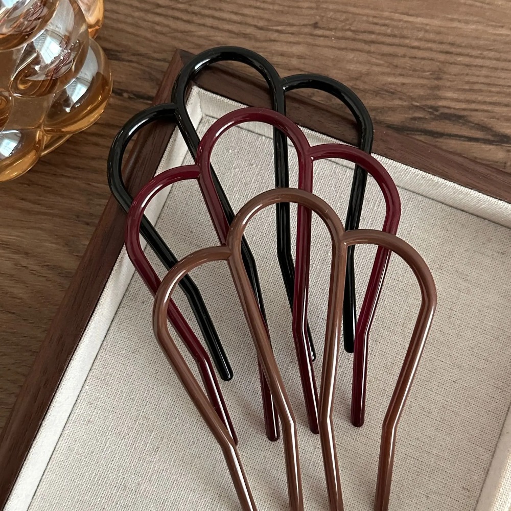 Elegant Soft Acrylic U-Shape H - Hair Fork Stick recension och pris